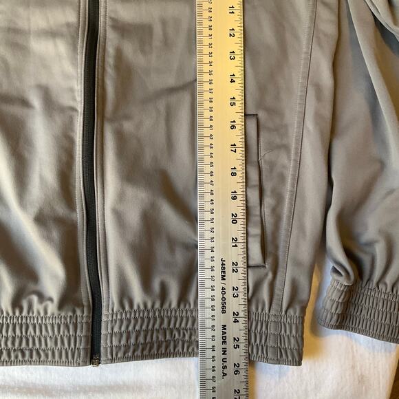 PUMA Men Jacket size M US Gray Full Zip Bomber Style - Picture 5 of 11
